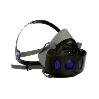 3M-HF-801SD RESPIRADOR MEDIA CARA CON DIAFRAGMA PARLANTE SECURE CLICK TALLA CHICA