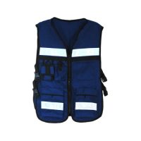 CHALECO TIPO BRIGADISTA AZUL MARINO