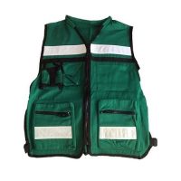 CHALECO TIPO BRIGADISTA VERDE BANDERA