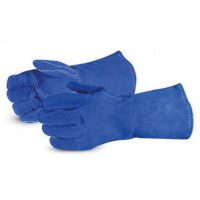 GUANTE SOLDADOR AZUL CON HILO DE KEVLAR